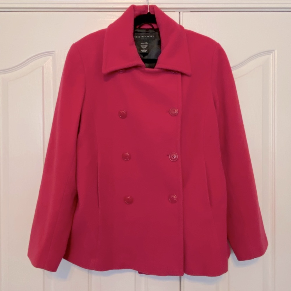 Wool peacoat jacket